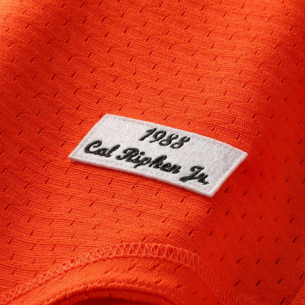 Cal Ripken Jr. Baltimore Orioles Profile Big & Tall Cooperstown Collection Mesh Batting Practice Jersey Orange