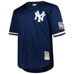 Derek Jeter New York Yankees Big & Tall Cooperstown Mesh Batting Practice Jersey Navy