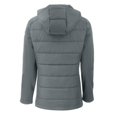 Pittsburgh Steelers Cutter & Buck Women's Evoke PrimaLoft Hybrid Eco Softshell Recycled Full-Zip Hooded Jacket - Gray cheap