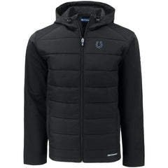 Indianapolis Colts Cutter & Buck Evoke PrimaLoft Hybrid Eco Softshell Recycled Full-Zip Hooded Jacket - Black sale