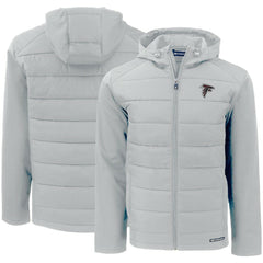 Atlanta Falcons Cutter & Buck Evoke PrimaLoft Hybrid Eco Softshell Recycled Full-Zip Hooded Jacket - Gray sale