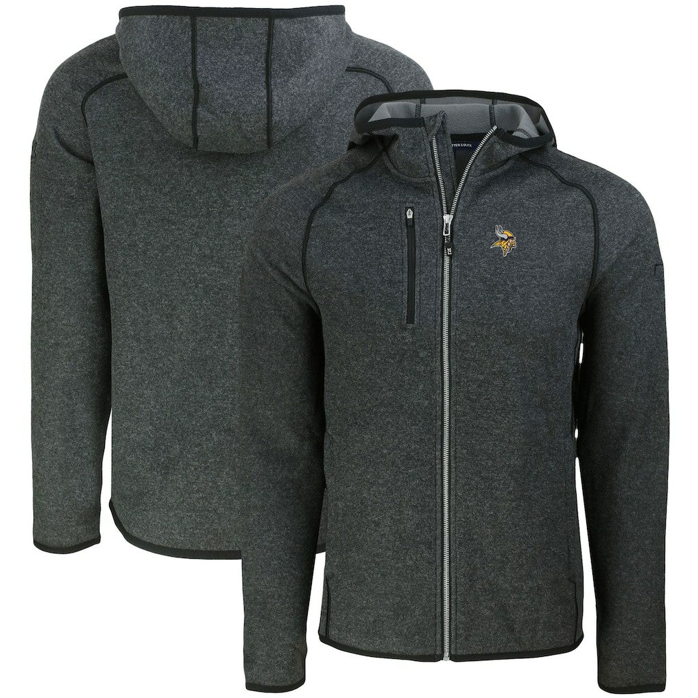 Minnesota Vikings Cutter & Buck Mainsail Full-Zip Hooded Jacket - Heather Charcoal online
