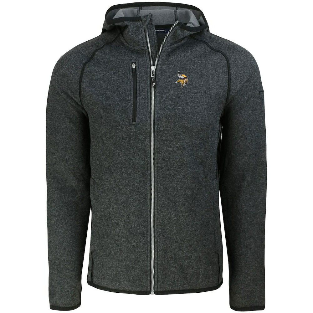Minnesota Vikings Cutter & Buck Mainsail Full-Zip Hooded Jacket - Heather Charcoal online