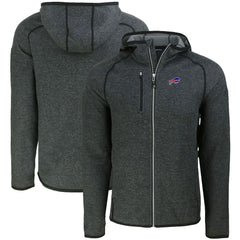 Buffalo Bills Cutter & Buck Mainsail Full-Zip Hooded Jacket - Heather Charcoal sale
