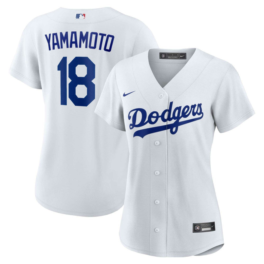 Yoshinobu Yamamoto Los Angeles Dodgers Women's Home Replica Player Jersey White