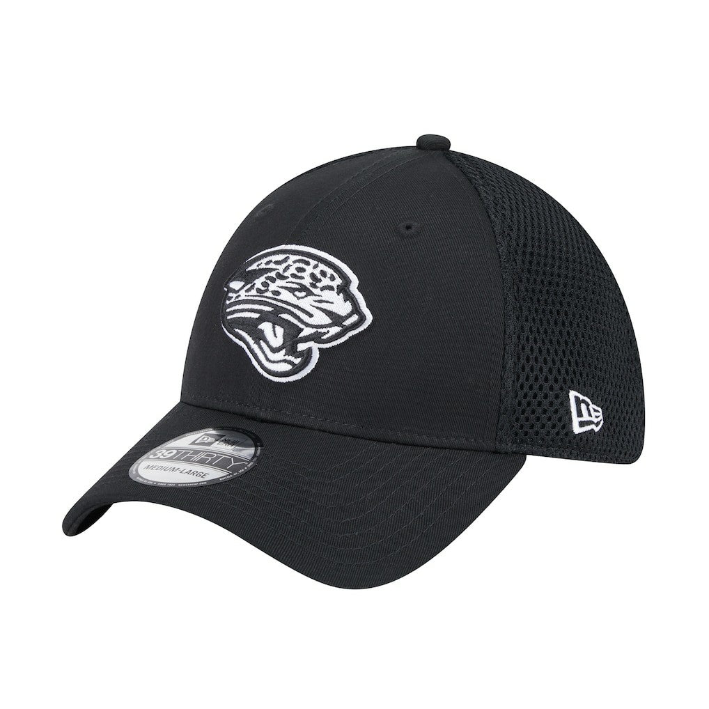 New Era Jacksonville Jaguars Black Main Neo 39THIRTY Flex Hat for sale