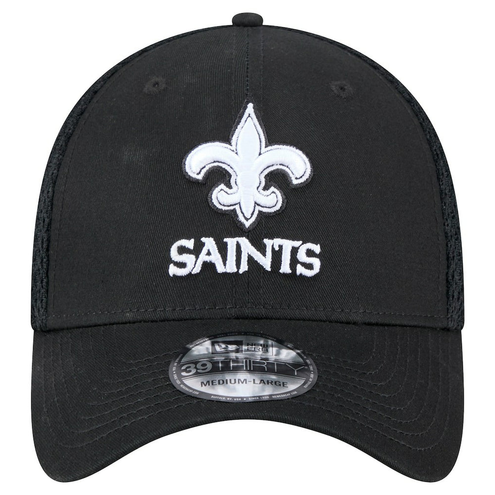 New Era New Orleans Saints Black Main Neo 39THIRTY Flex Hat on sale