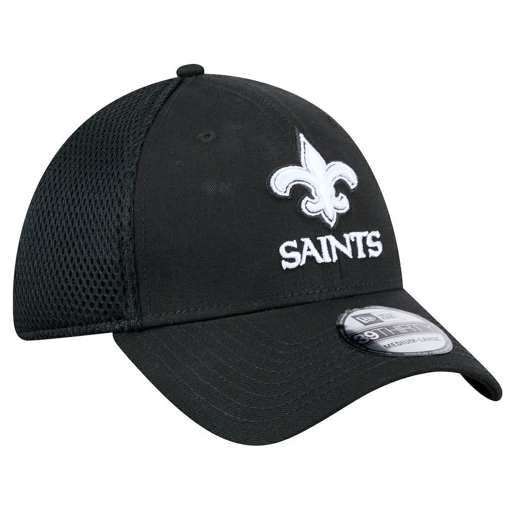 New Era New Orleans Saints Black Main Neo 39THIRTY Flex Hat on sale