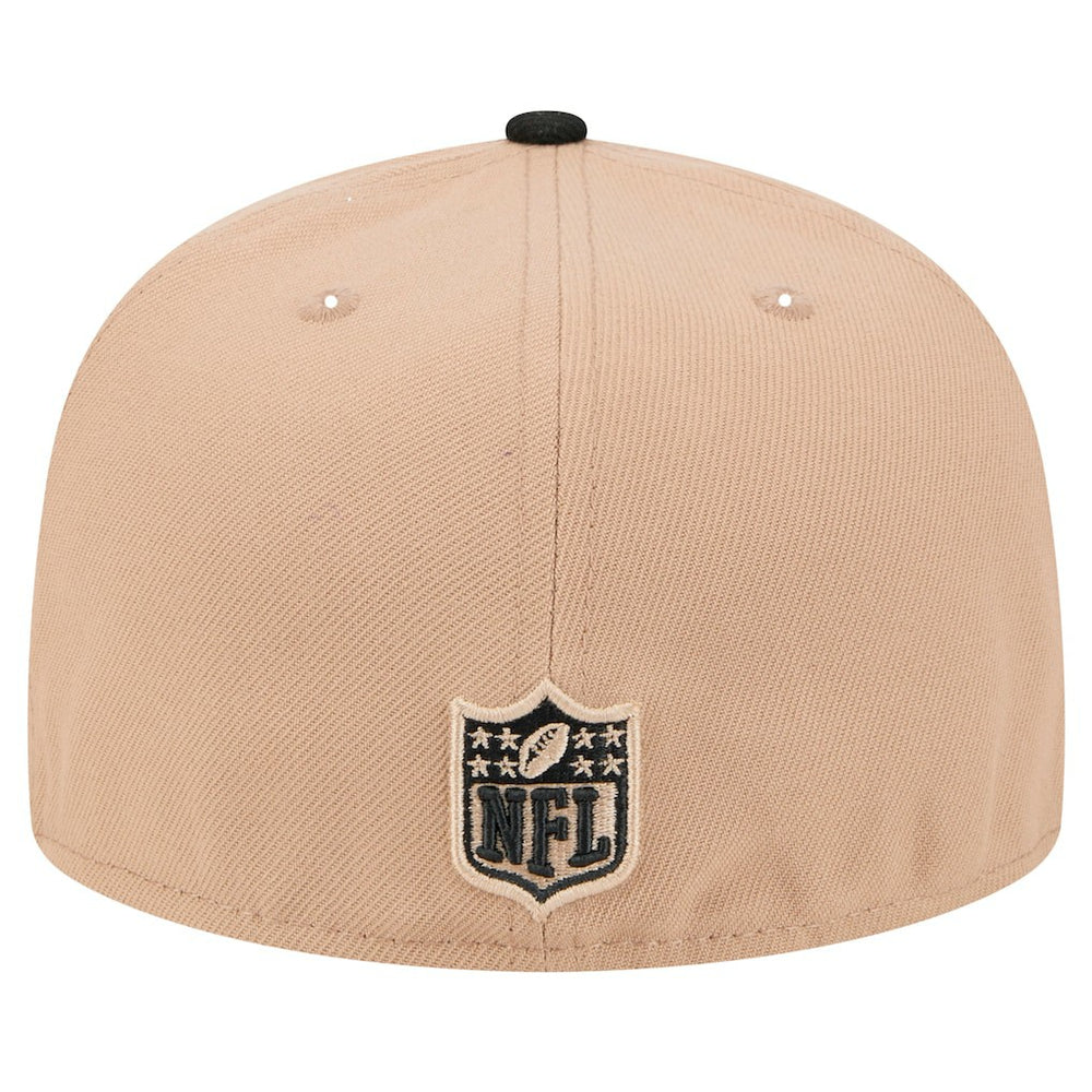 Baltimore Ravens New Era Logo Main 59FIFTY Fitted Hat - Tan on sale