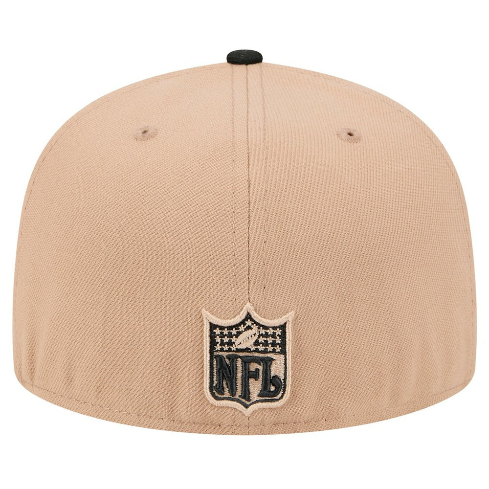 Atlanta Falcons New Era Throwback Logo Main 59FIFTY Fitted Hat - Tan for sale