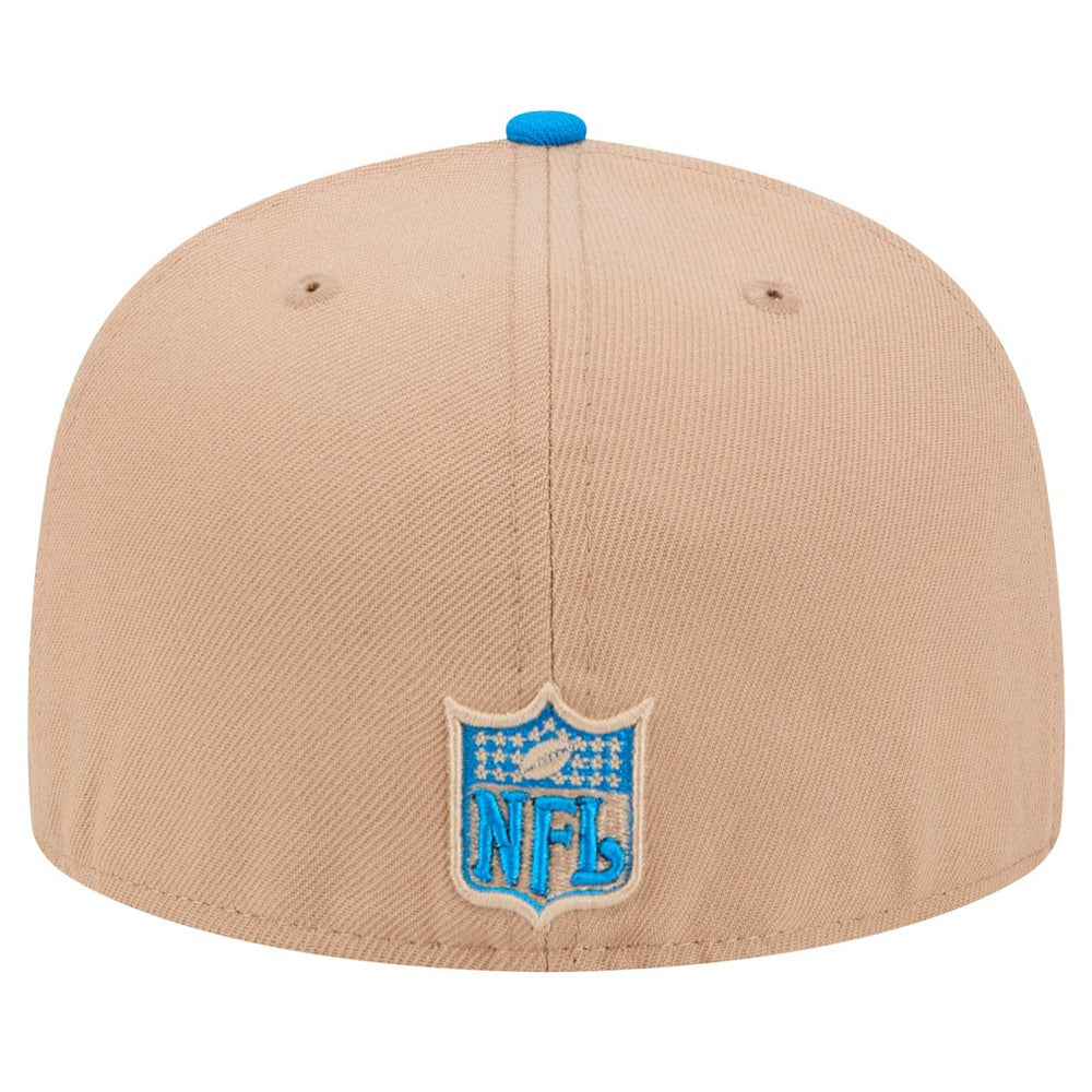 Detroit Lions New Era Throwback Logo Main 59FIFTY Fitted Hat - Tan on sale