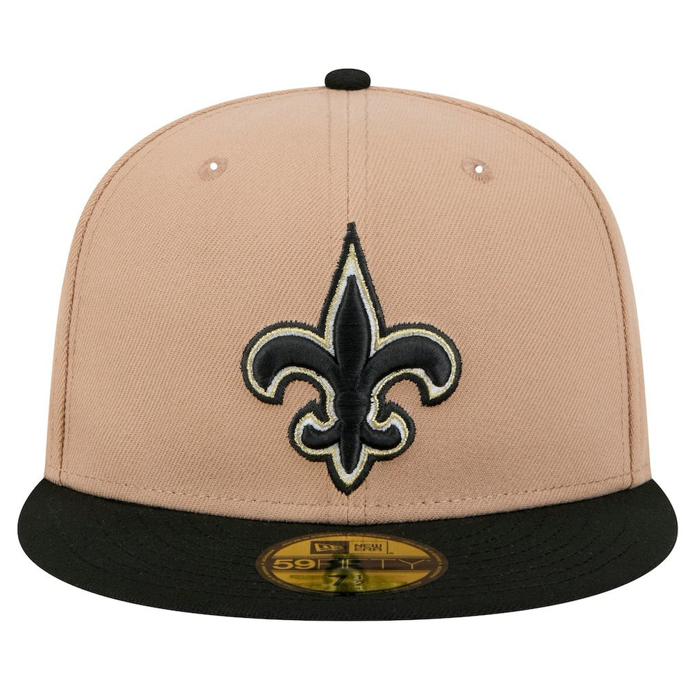 New Orleans Saints New Era Logo Main 59FIFTY Fitted Hat - Tan sale