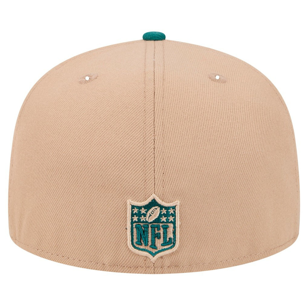 Philadelphia Eagles New Era Logo Main 59FIFTY Fitted Hat - Tan on sale