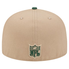 Green Bay Packers New Era Throwback Logo Main 59FIFTY Fitted Hat - Tan discount