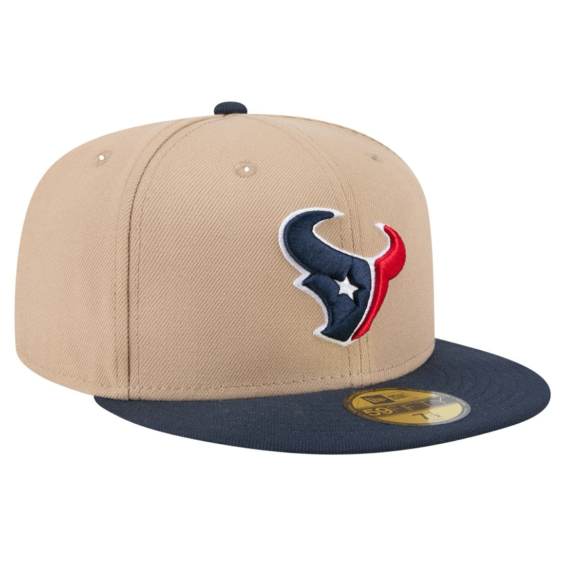 Houston Texans New Era Logo Main 59FIFTY Fitted Hat - Tan outlet