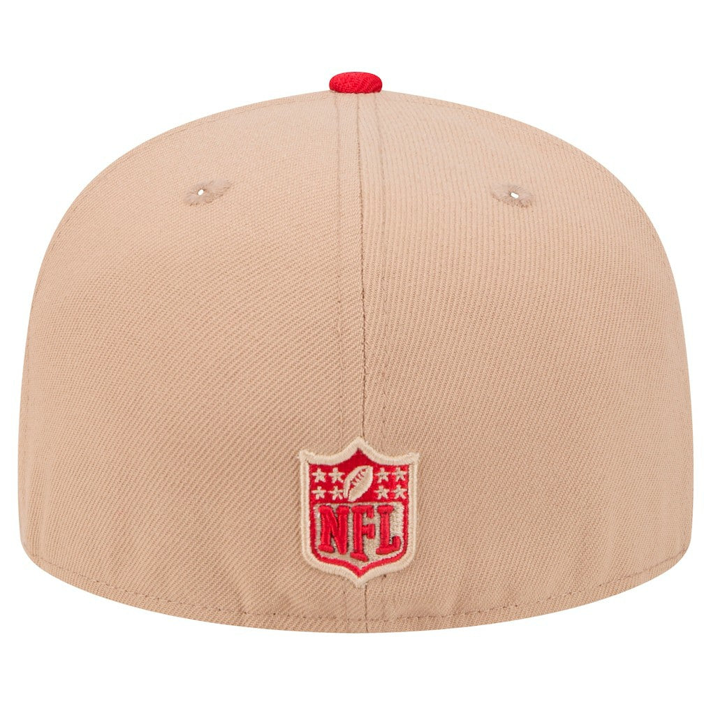 San Francisco 49ers New Era Logo Main 59FIFTY Fitted Hat - Tan for sale