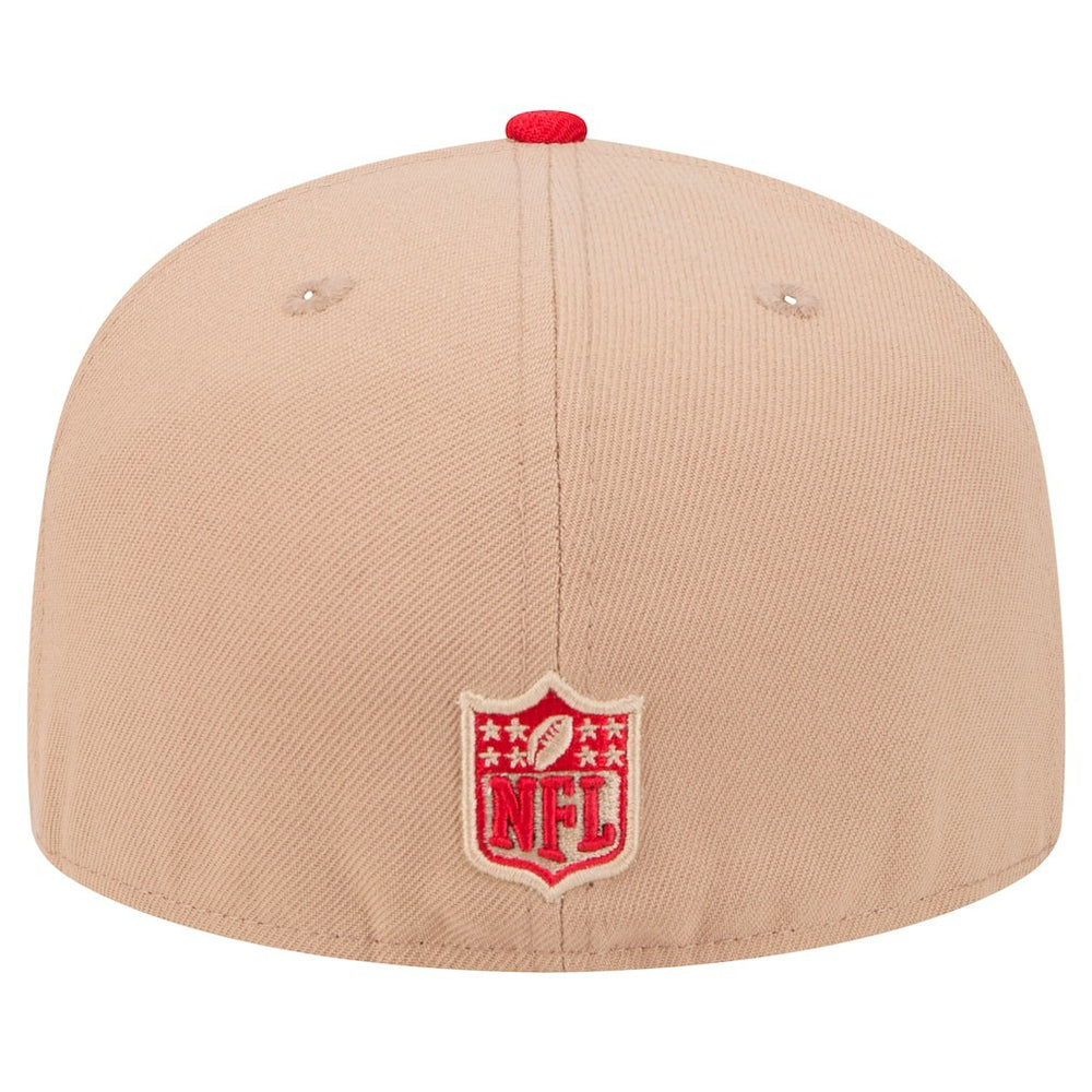 San Francisco 49ers New Era Logo Main 59FIFTY Fitted Hat - Tan for sale