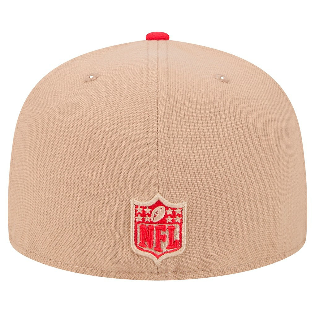 Kansas City Chiefs New Era Logo Main 59FIFTY Fitted Hat - Tan sale