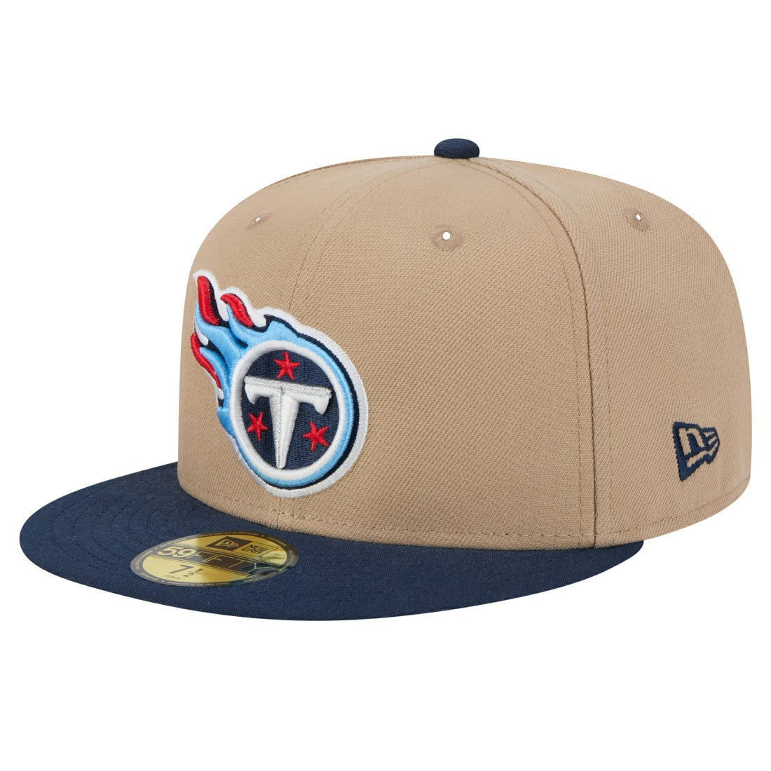 Tennessee Titans New Era Logo Main 59FIFTY Fitted Hat - Tan outlet