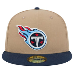 Tennessee Titans New Era Logo Main 59FIFTY Fitted Hat - Tan outlet