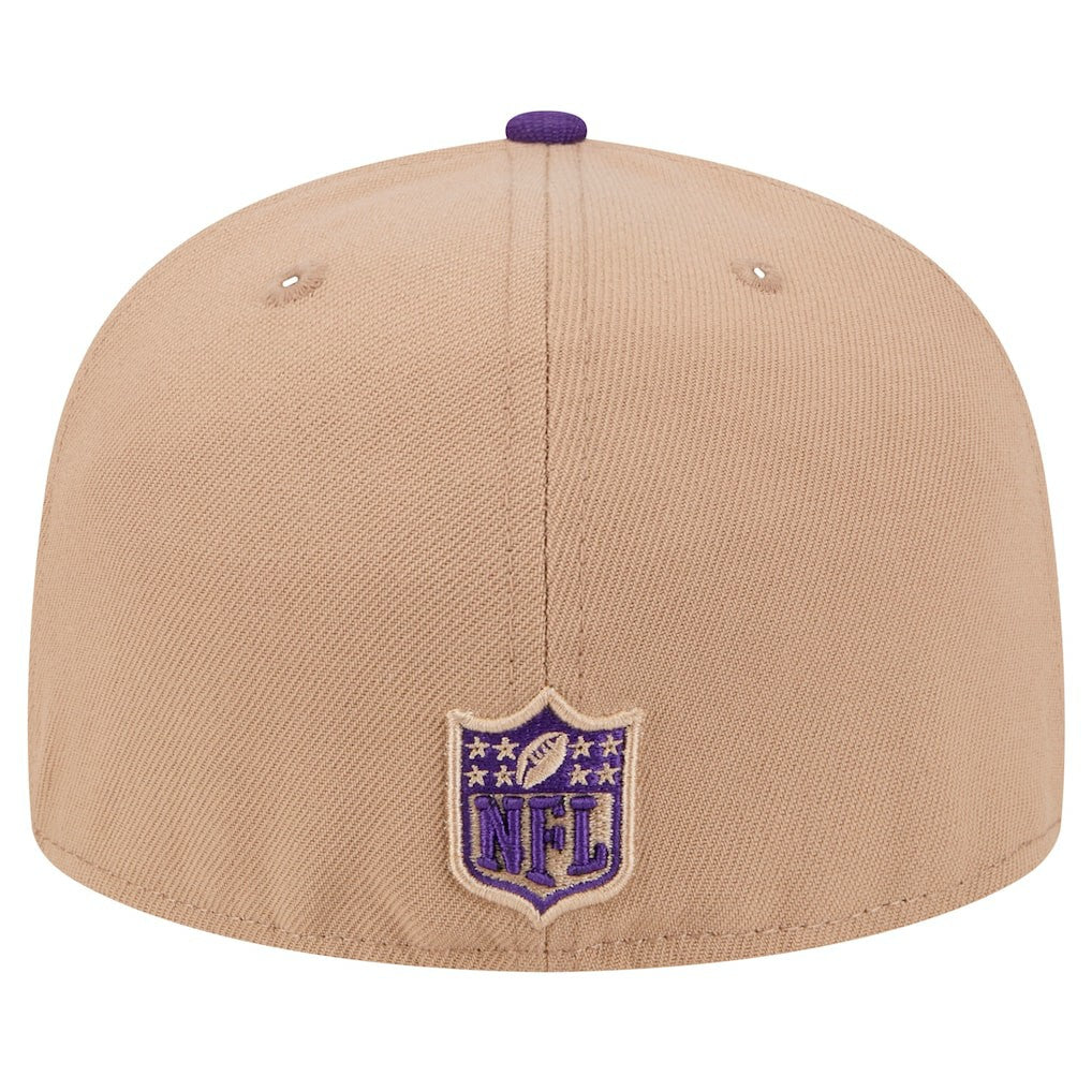 Minnesota Vikings New Era Logo Main 59FIFTY Fitted Hat - Tan online