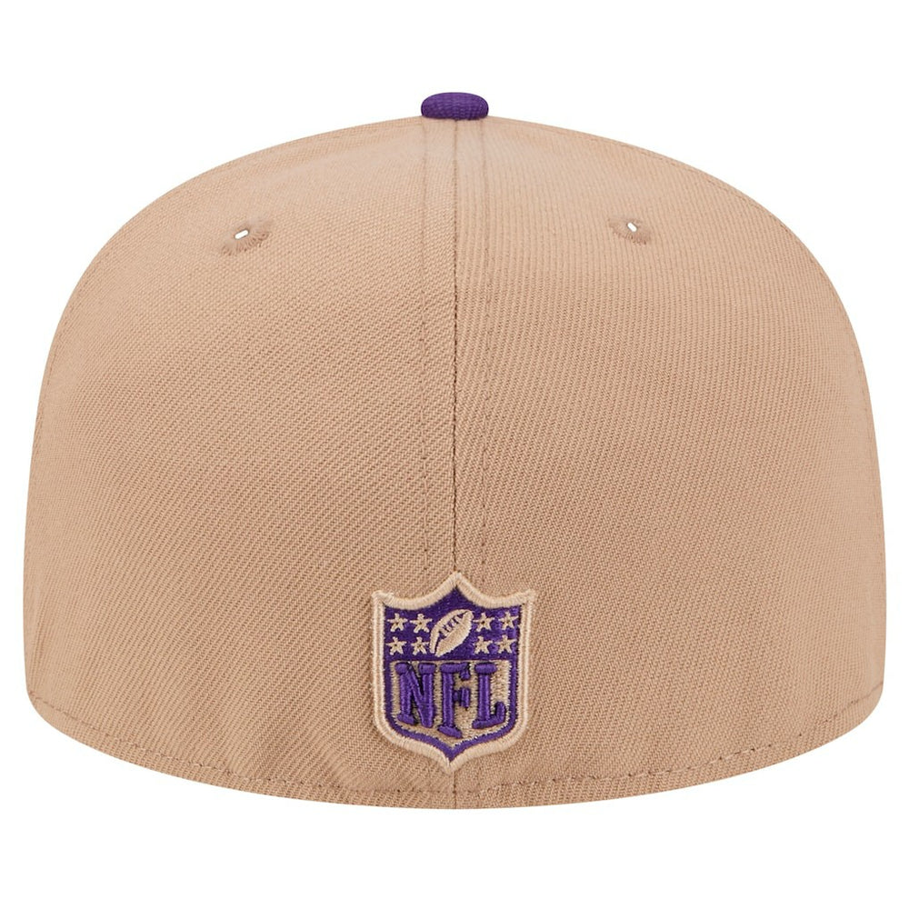 Minnesota Vikings New Era Logo Main 59FIFTY Fitted Hat - Tan online