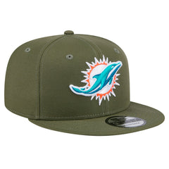 Miami Dolphins New Era Main 9FIFTY Snapback Hat - Olive sale