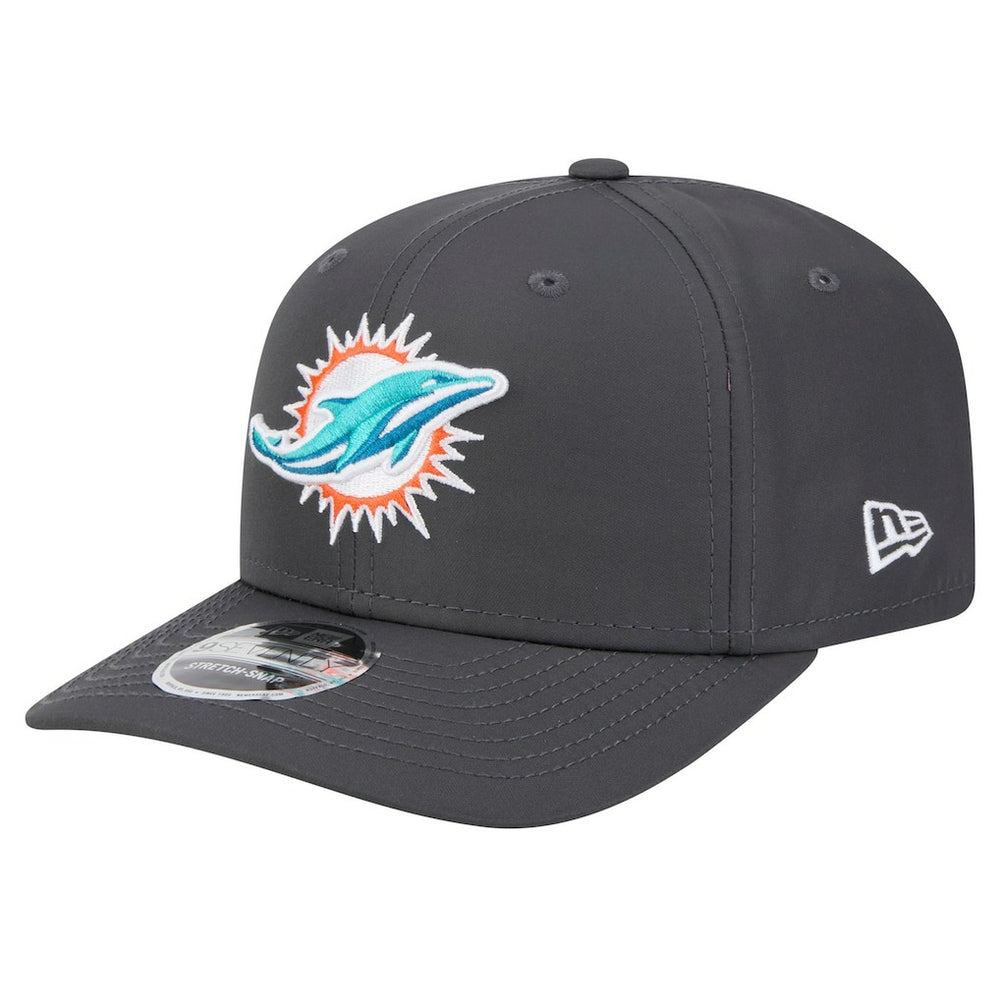 Miami Dolphins New Era Main 9SEVENTY Stretch-Snap Hat - Graphite on sale