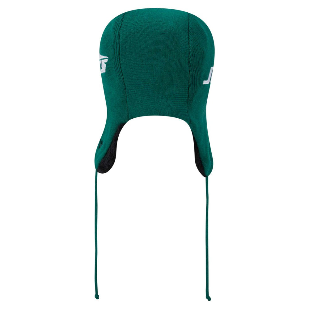New York Jets New Era Helmet Head Trapper Knit Hat - Green discount