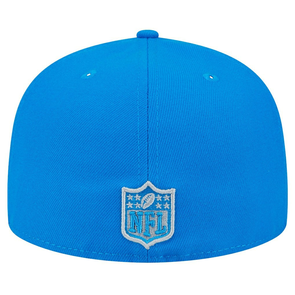 Detroit Lions New Era Main Side Patch 59FIFTY Fitted Hat - Blue sale