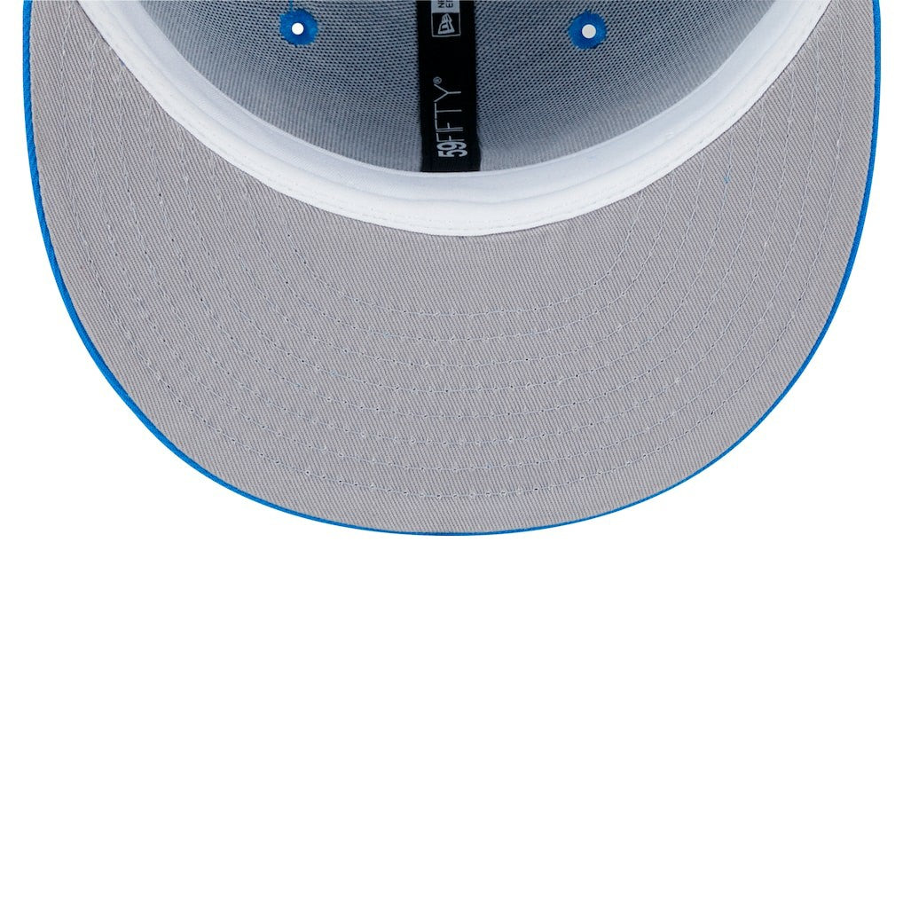 Detroit Lions New Era Main Side Patch 59FIFTY Fitted Hat - Blue sale
