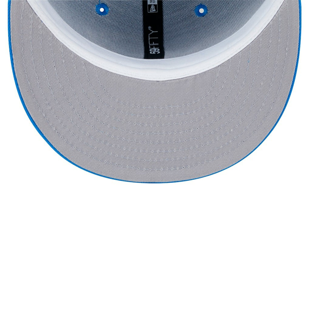 Detroit Lions New Era Main Side Patch 59FIFTY Fitted Hat - Blue sale