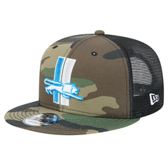 New Era Detroit Lions Camo Alternate Logo Main Trucker 9FIFTY Snapback Hat outlet