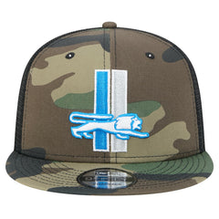 New Era Detroit Lions Camo Alternate Logo Main Trucker 9FIFTY Snapback Hat outlet