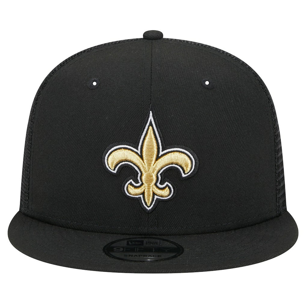 New Orleans Saints New Era Main Trucker 9FIFTY Snapback Hat - Black outlet