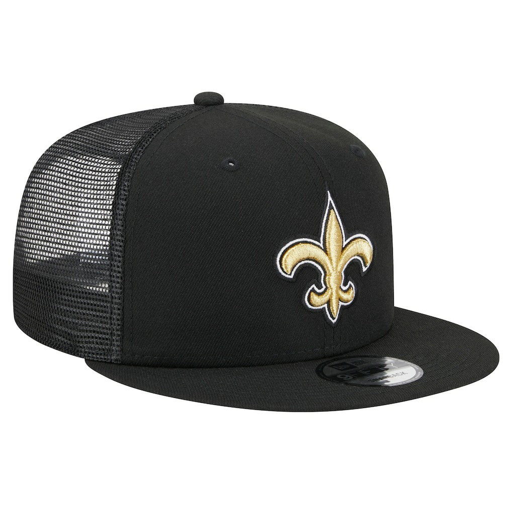 New Orleans Saints New Era Main Trucker 9FIFTY Snapback Hat - Black outlet
