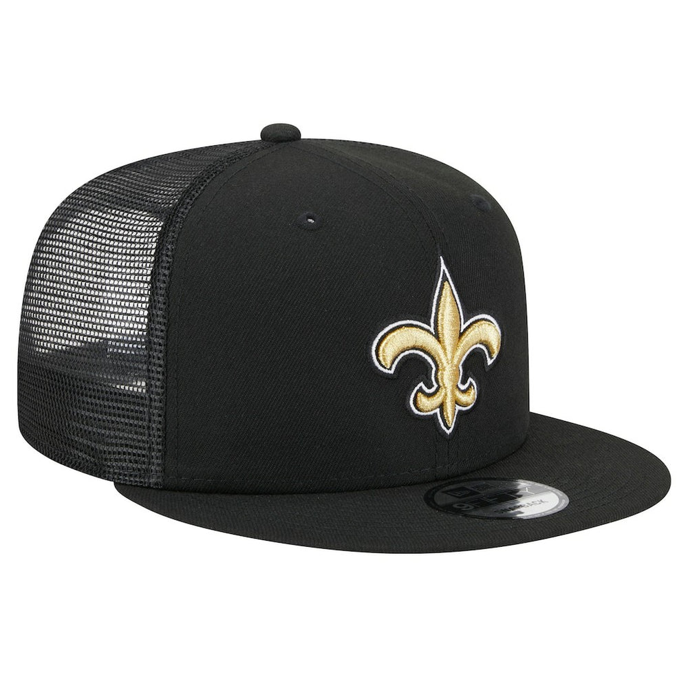 New Orleans Saints New Era Main Trucker 9FIFTY Snapback Hat - Black outlet