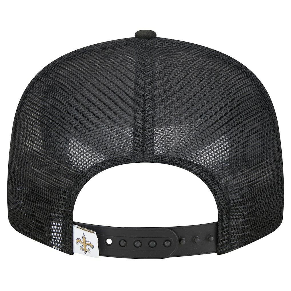 New Orleans Saints New Era Main Trucker 9FIFTY Snapback Hat - Black outlet
