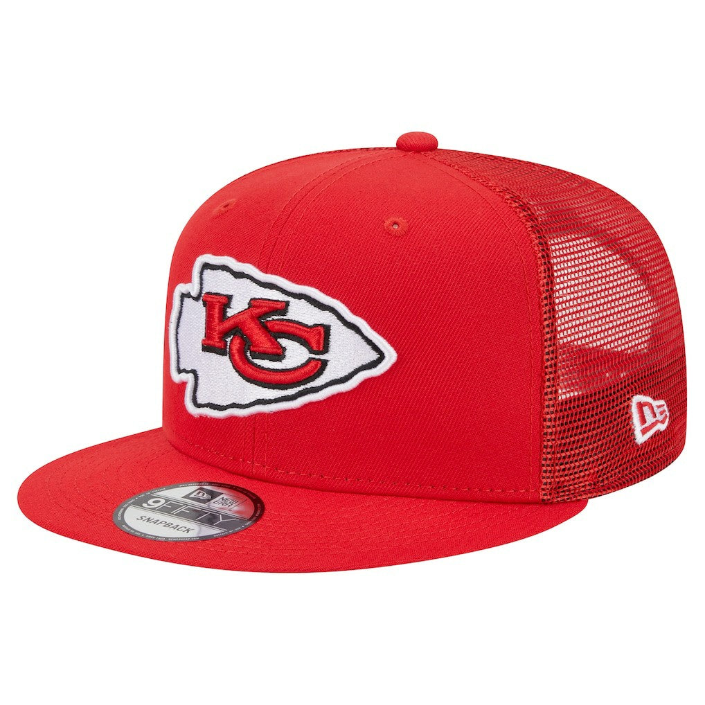 Kansas City Chiefs New Era Main Trucker 9FIFTY Snapback Hat - Red cheap