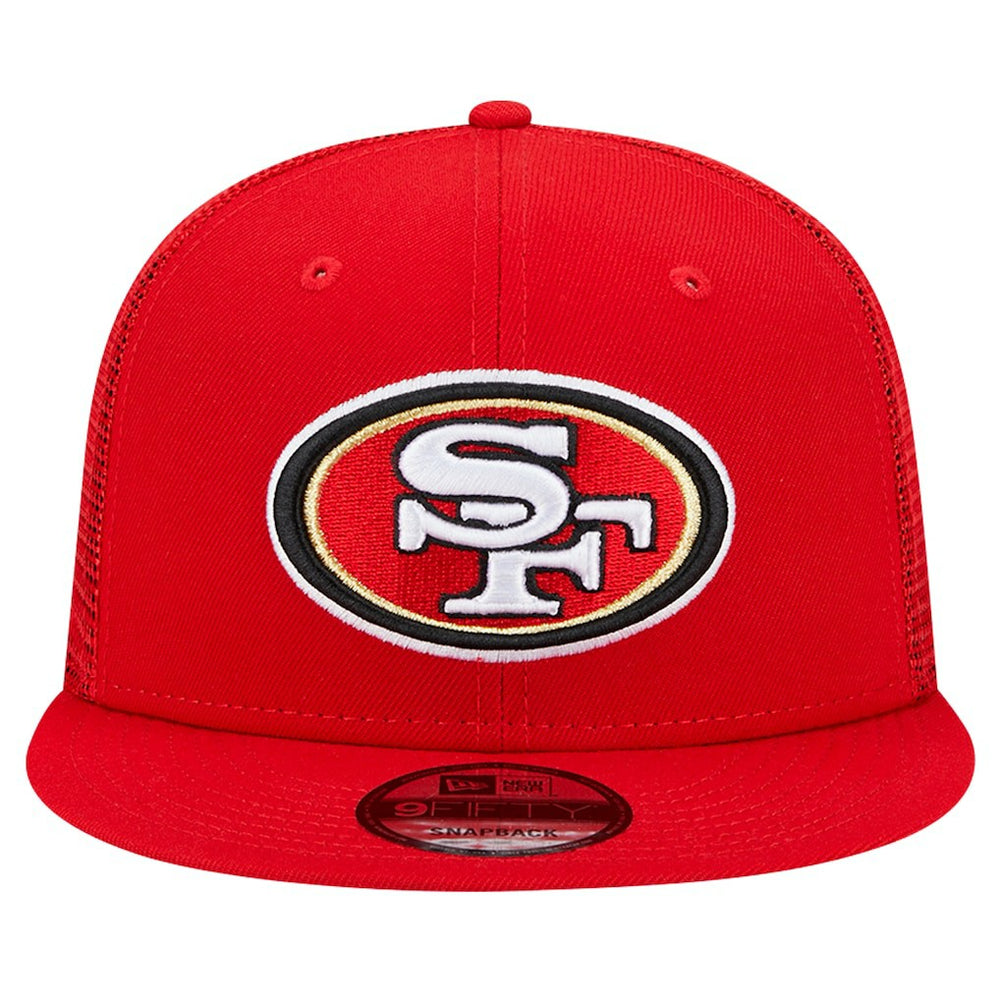 San Francisco 49ers New Era Main Trucker 9FIFTY Snapback Hat - Scarlet on sale