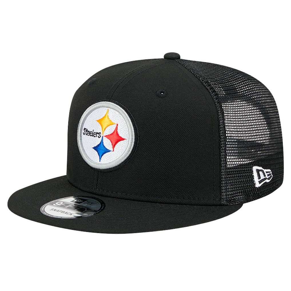 Pittsburgh Steelers New Era Main Trucker 9FIFTY Snapback Hat - Black outlet