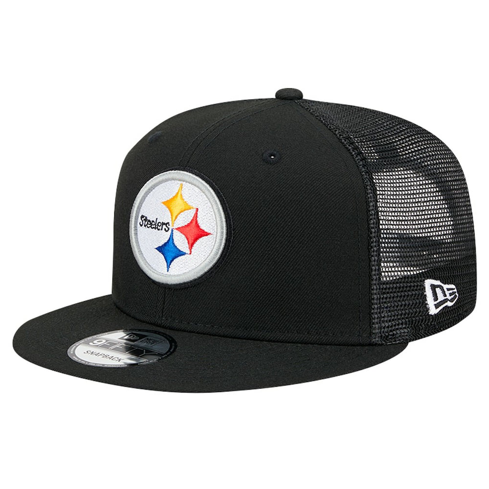 Pittsburgh Steelers New Era Main Trucker 9FIFTY Snapback Hat - Black outlet