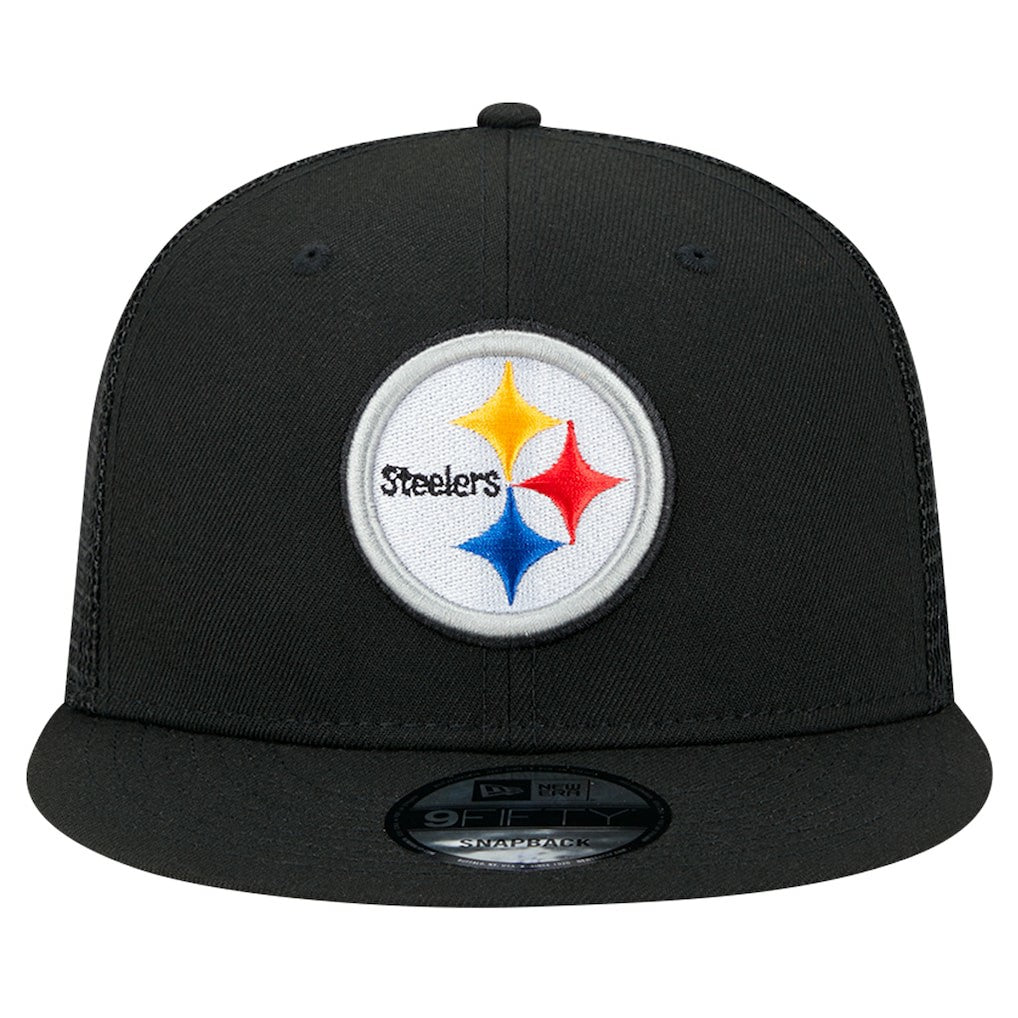 Pittsburgh Steelers New Era Main Trucker 9FIFTY Snapback Hat - Black outlet