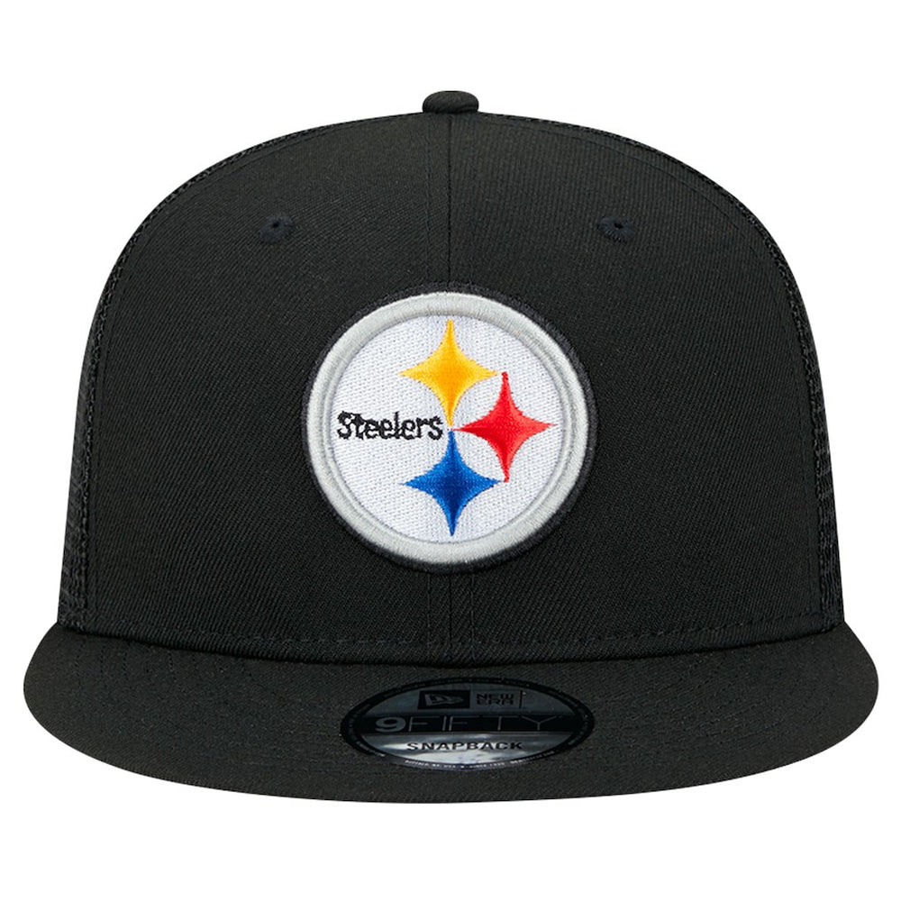 Pittsburgh Steelers New Era Main Trucker 9FIFTY Snapback Hat - Black outlet