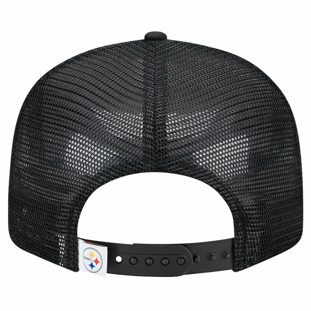 Pittsburgh Steelers New Era Main Trucker 9FIFTY Snapback Hat - Black outlet