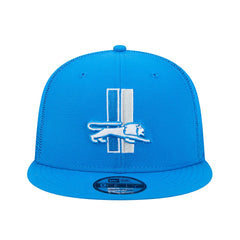 Detroit Lions New Era Throwback Main Trucker 9FIFTY Snapback Hat - Blue for sale