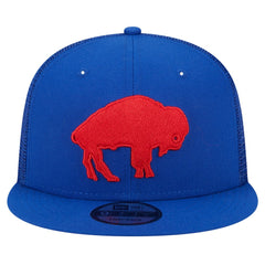 Buffalo Bills New Era Throwback Main Trucker 9FIFTY Snapback Hat - Royal for sale