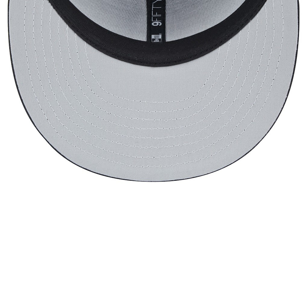 New Era Cincinnati Bengals Black Main Trucker 9FIFTY Snapback Hat sale