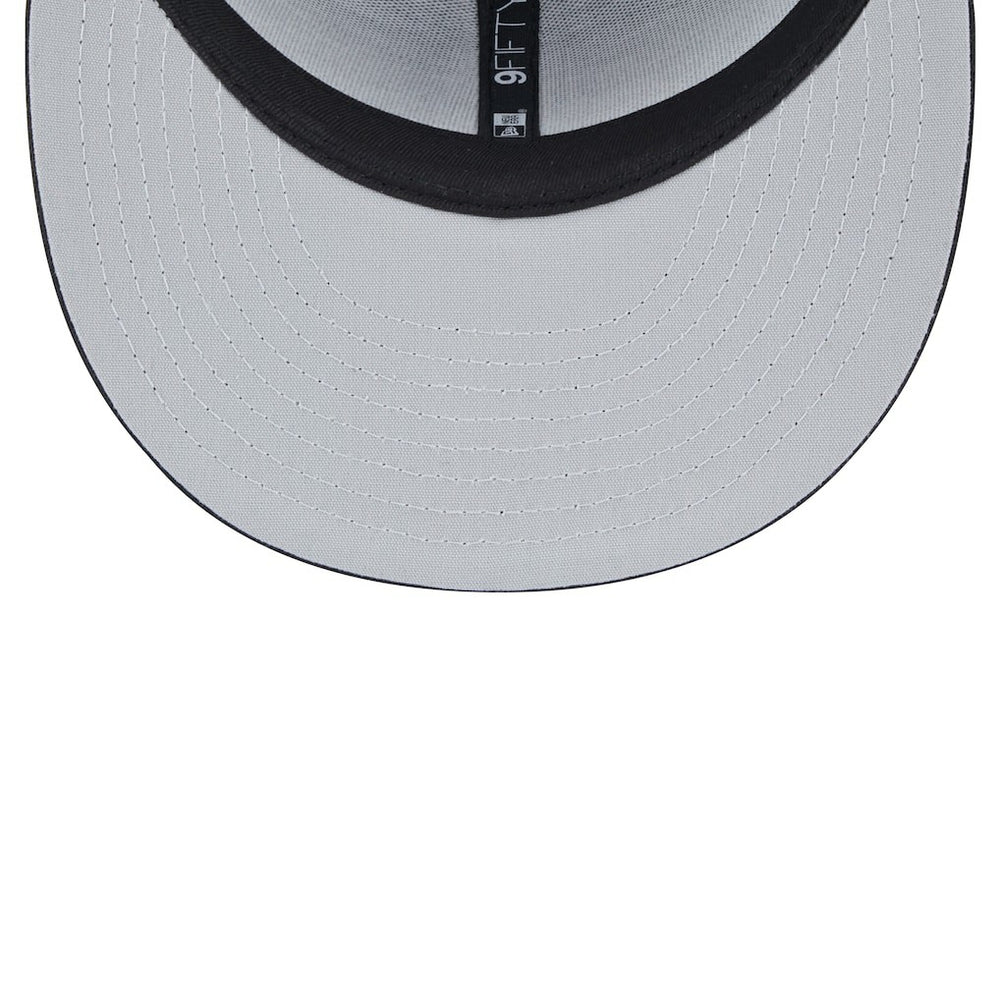 New Era Cincinnati Bengals Black Main Trucker 9FIFTY Snapback Hat sale