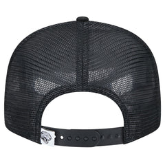 New Era Jacksonville Jaguars Black Main Trucker 9FIFTY Snapback Hat sale